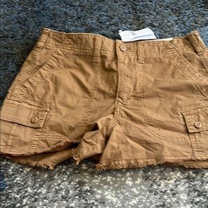 Casual Tan Cargo Shorts